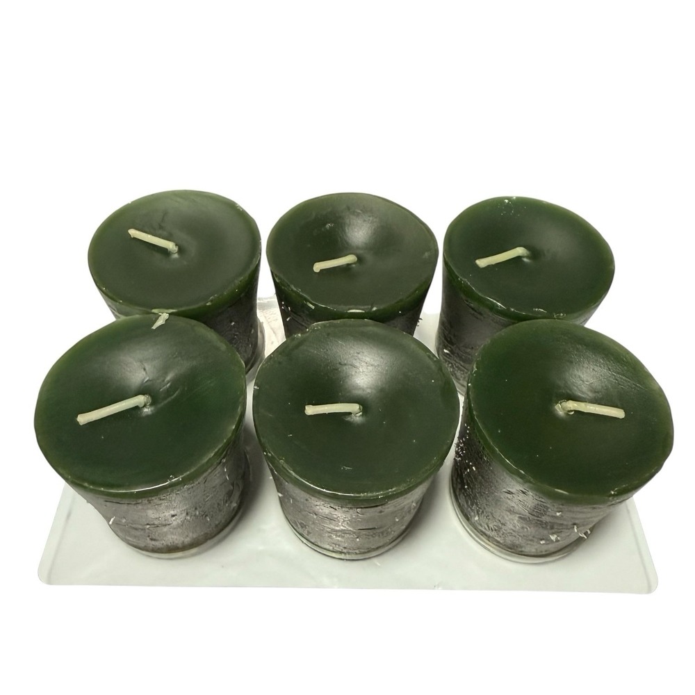 Retired Pier 1 Holiday Forest votives tea light candles set Christmas Holiday - Picture 3 of 7